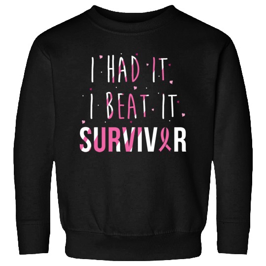 Breast Cancer Survivor I Had It I Beat It Sweatshirts