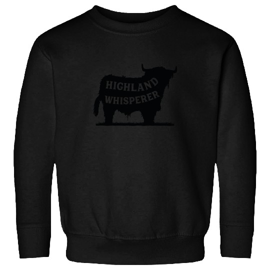 Highland Whisperer - Scottish Highland Cow Farmer Sweatshirts