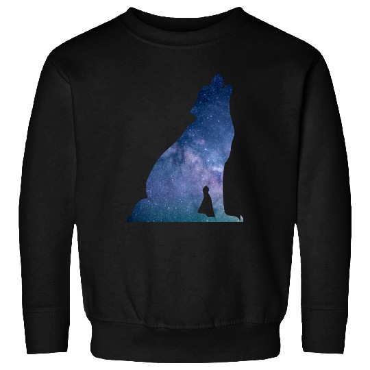 Galaxy Wolf Sweatshirts