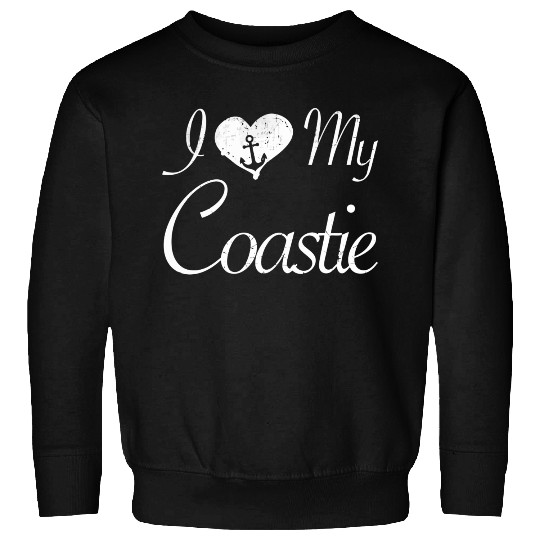 I Love My Coastie Coast Guard Gift Sweatshirts
