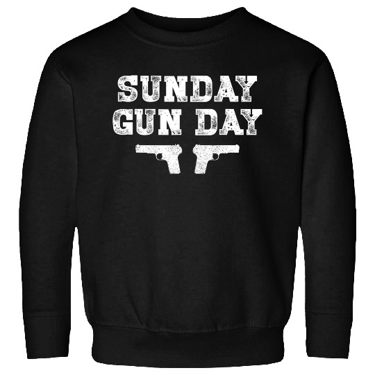 Sunday Gunday Gun Owner Shooting Funny Gift Sweatshirts