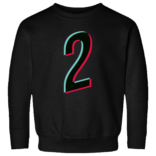 2 - jersey number - Tiktok glitch Sweatshirts