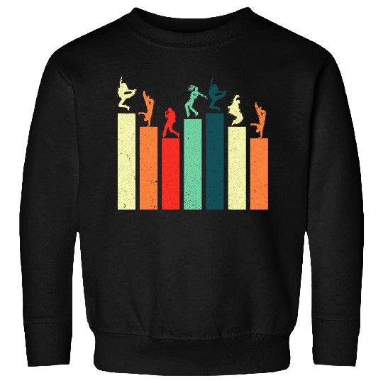 Break dancing Bboy poses Retro Vintage Hip Hop Sweatshirts