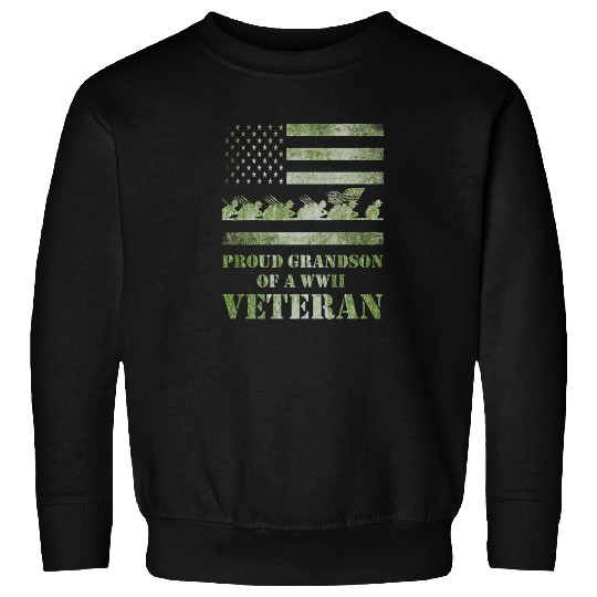 World War 2 Ii 80th Anniversary Proud Grandson Of Sweatshirts