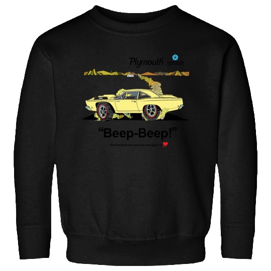 1968 Plymouth Road Runner Salt Flats Yellow Sweatshirts
