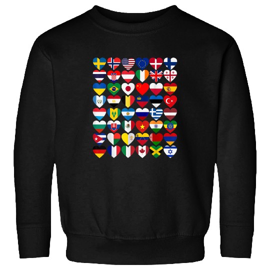 Flags of the Countries of the World International Sweatshirts