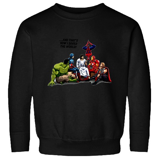 jesus and his heroes friends Sweatshirts