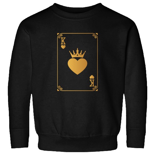 King of Hearts King Queen Couple Halloween Costume Sweatshirts