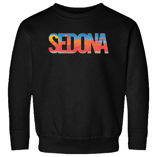 Sedona Arizonna Scenic Typography Sweatshirts