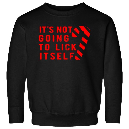 Funny Christmas Candy Cane Rude Christmas Sweatshirts