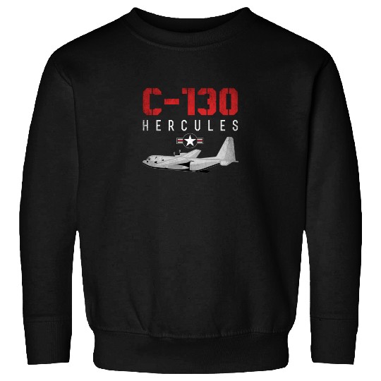 C 130 Hercules US Airborne Fighter Pilot Sweatshirts