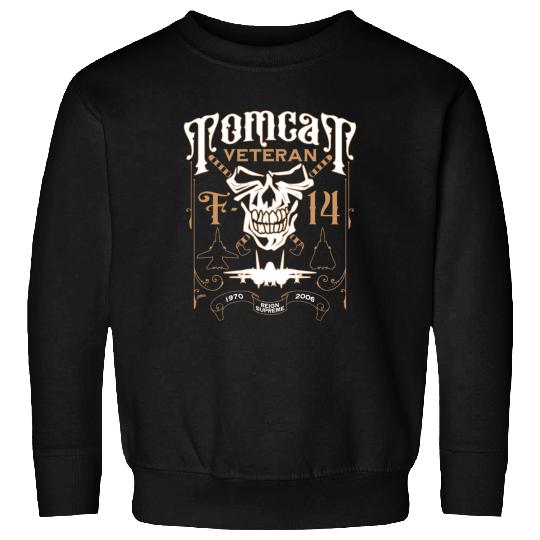 F-14 Tomcat Veteran Aviation Skull 1970 to 2006 Sweatshirts