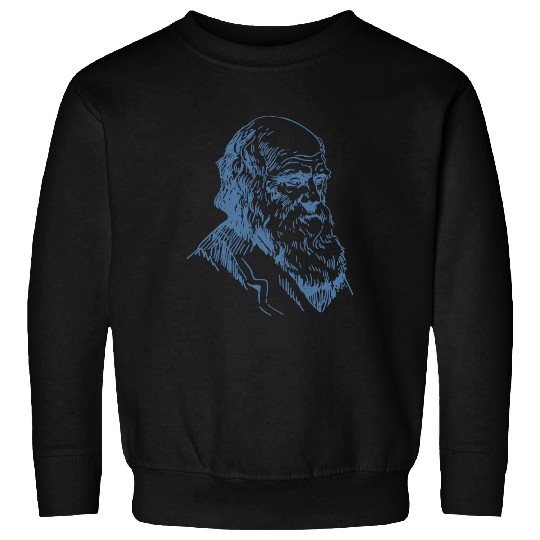 Portrait Darwin evolution biology theory Sweatshirts