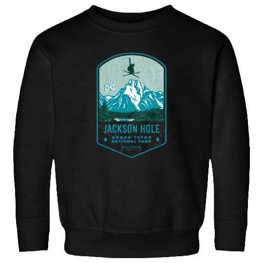 Jackson Hole Ski Badge Sweatshirts