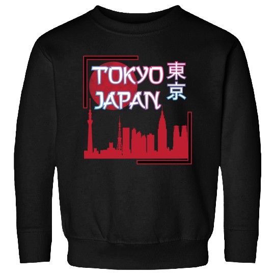 Japan Tokyo skyline streetwear design Sweatshirts