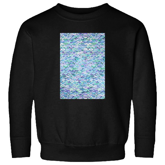 Marble Mosaic in Sapphire and Emerald Sweatshirts
