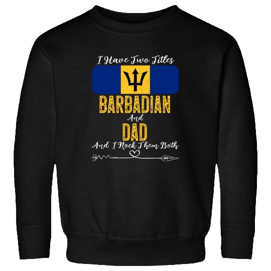Barbadian Dad Barbados Flag Sunglasses Sweatshirts
