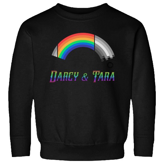 Heartstopper Rainbow Darcy and Tara LBGTQIA+ Sweatshirts