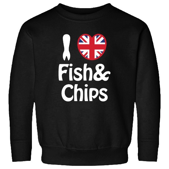 I Heart [Love] Fish & Chips Sweatshirts