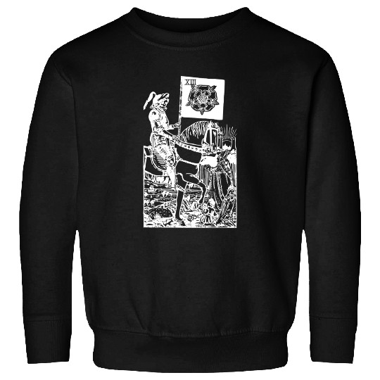 Death Tarot Card Xiii Occult Esoteric Dark Design Sweatshirts