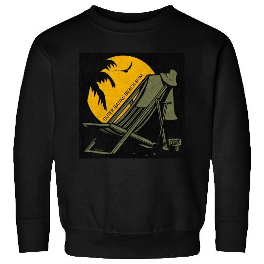 OBX Beach B OBX Army Green Black Vintage Sweatshirts
