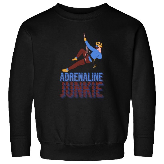 Adrenaline Junkie Rock Climbing Sweatshirts