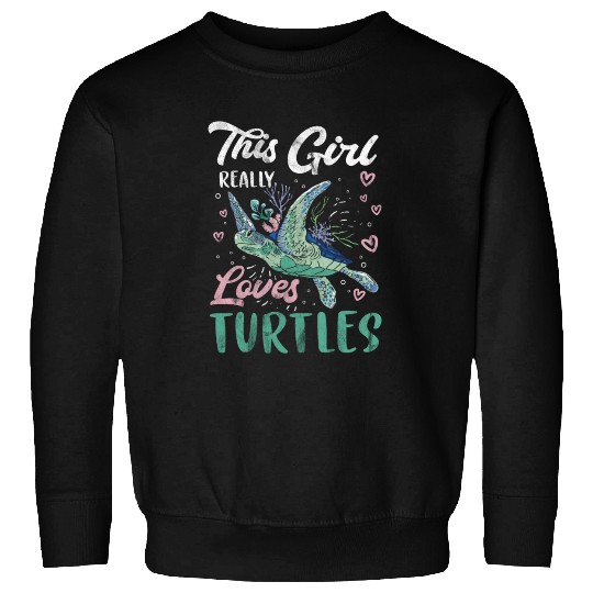 Turtle Relaxed Chilling Sea Ocean Beach Sweatshirts