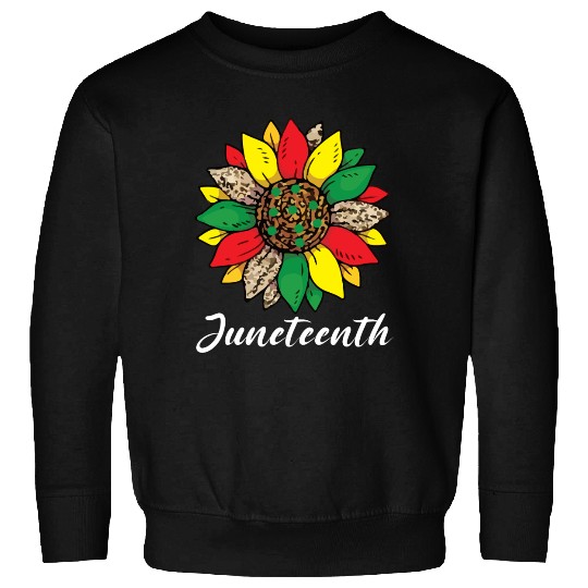 Juneteenth sunflower , African American holiday Sweatshirts