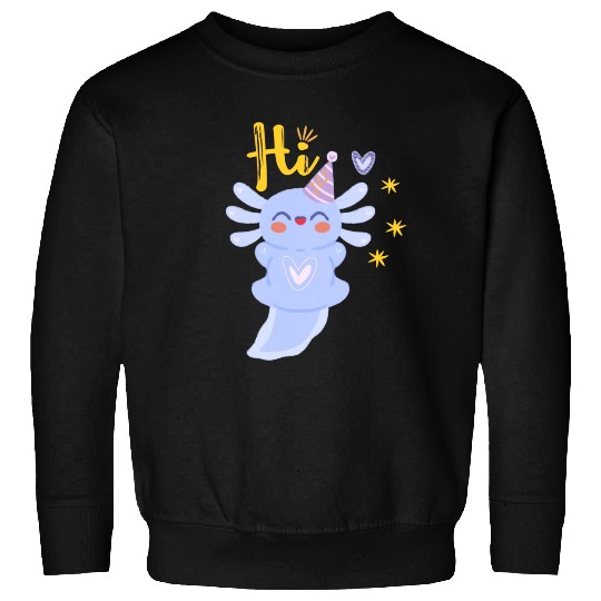 Baby Axolotl Art - 3 Sweatshirts
