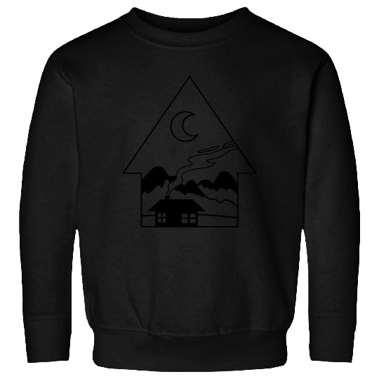 BOHO house triangle and crescent moon Sweatshirts