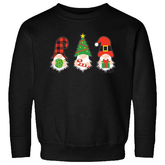 Christmas Gnomes with candy cane, gift Sweatshirts
