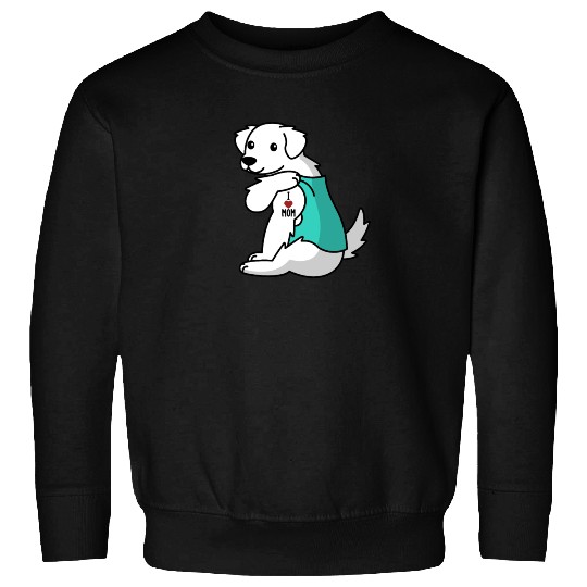 I Love Mom Tattoo Great Pyrenees Sweatshirts
