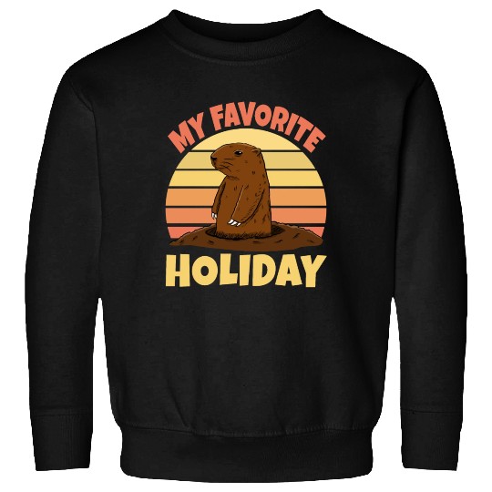 My Favourite Holiday Groundhog Sweatshirts
