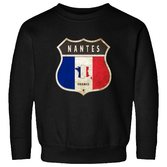 Nantes France coat of arms flags design Sweatshirts