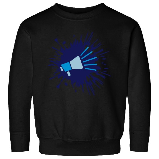 color blob icon megaphone Sweatshirts
