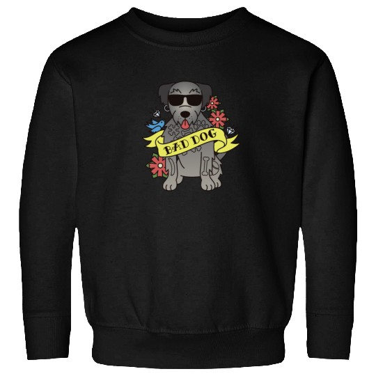 Bad Dog Tattoo Irish Wolfhound Sweatshirts