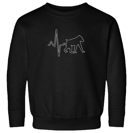 monkey heartbeat Sweatshirts