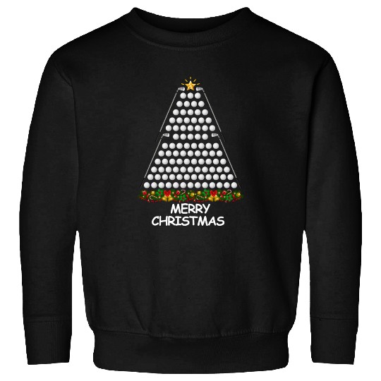 Golf Christmas Tree Merry Christmas Sweatshirts