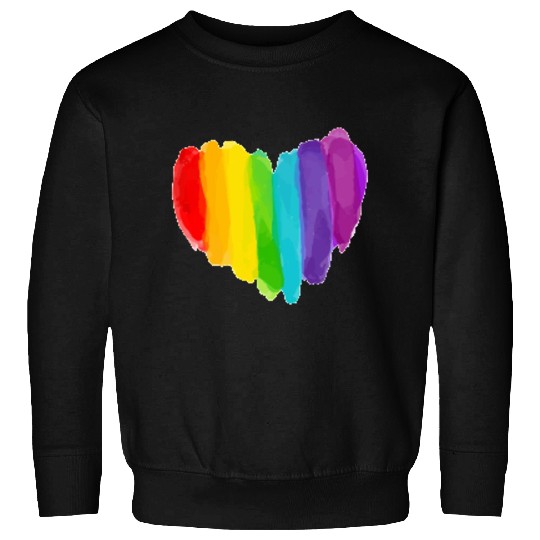 Pride Rainbow Heart Sweatshirts