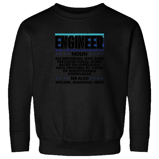 Engineer Gifts Precision Guesswork Wizard Sweatshirts