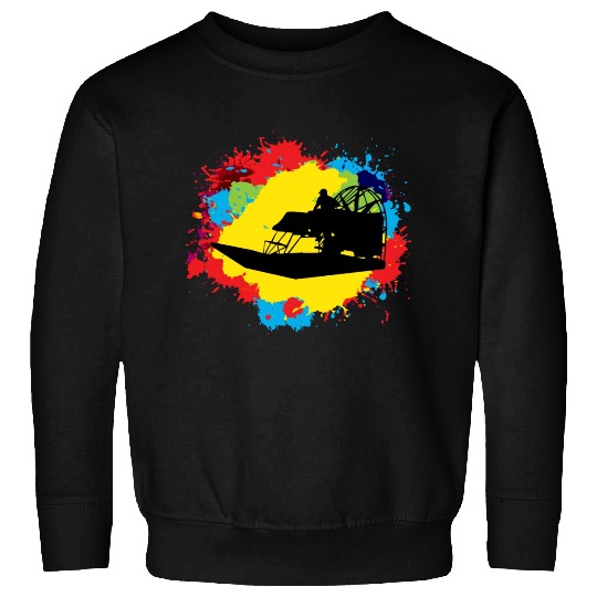 Airboat Fanboat Airboating Planeboat Swamp boat Sweatshirts