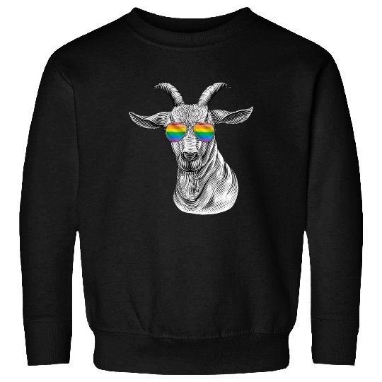 Funny Goat LGBT Rainbow Flag Gay Pride Sweatshirts