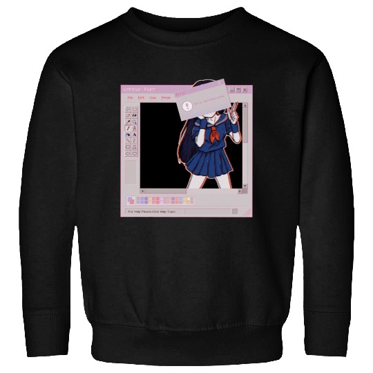Vaporwave Glitch Horror Sweatshirts