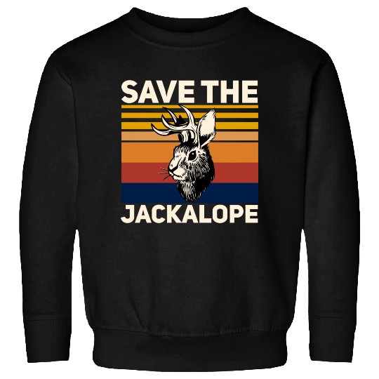 Save The Jackalope , Vintage Retro Camping Lover Sweatshirts