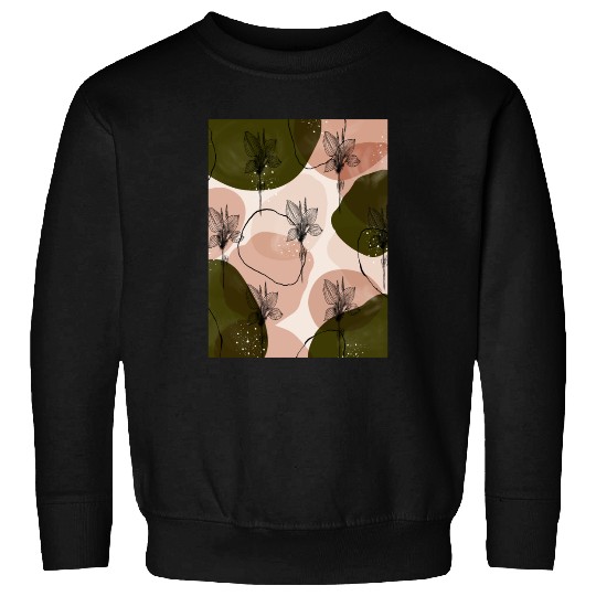 Summer Green Tropical flower Sweatshirts