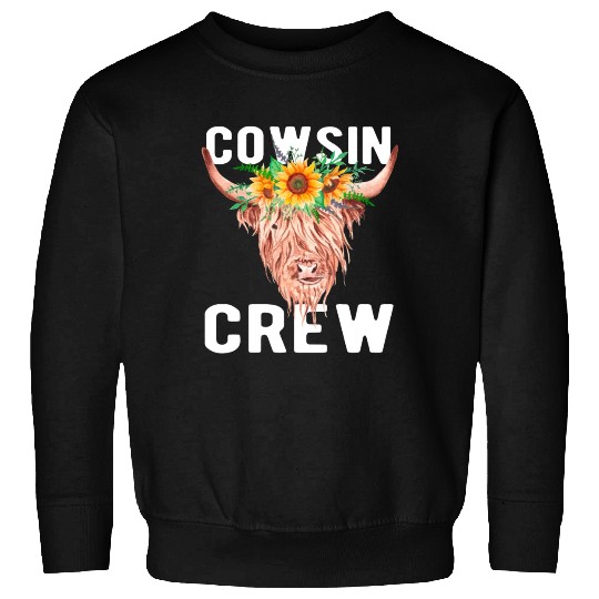 Cousin Puns Cowsin Cousin Crew Cow Farm Farmer Sweatshirts