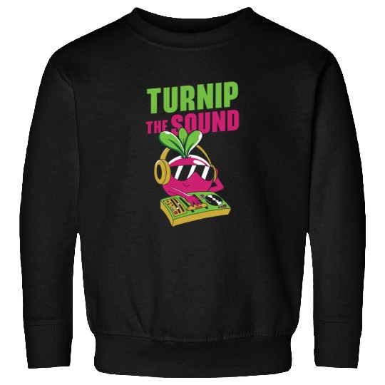 Music Turnip Party Music Lover Vegetable Sweatshirts