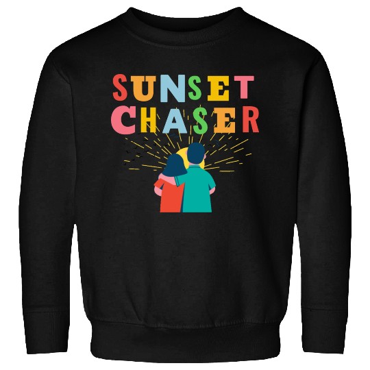 Sunset chaser romantic view Sweatshirts