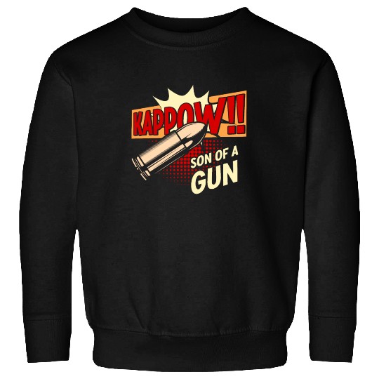 Kappow Bullets Gun Explosion Big bang Aesthetic Sweatshirts
