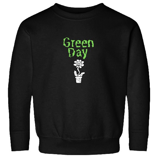 Green Flower Funny Aesthetic Plant Vintage Sweatshirts